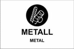 Kildesortering "Metall", engelsk tekst