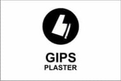 Kildesortering "Gips", engelsk tekst