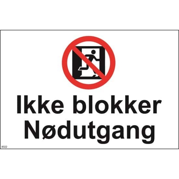 IKKE BLOKKER NØDUT. 30X20 1