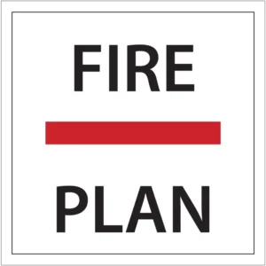 Fire control plan IMO skilt produktbilde
