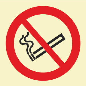 Forbudsskilt Røyking forbudt (No Smoking)