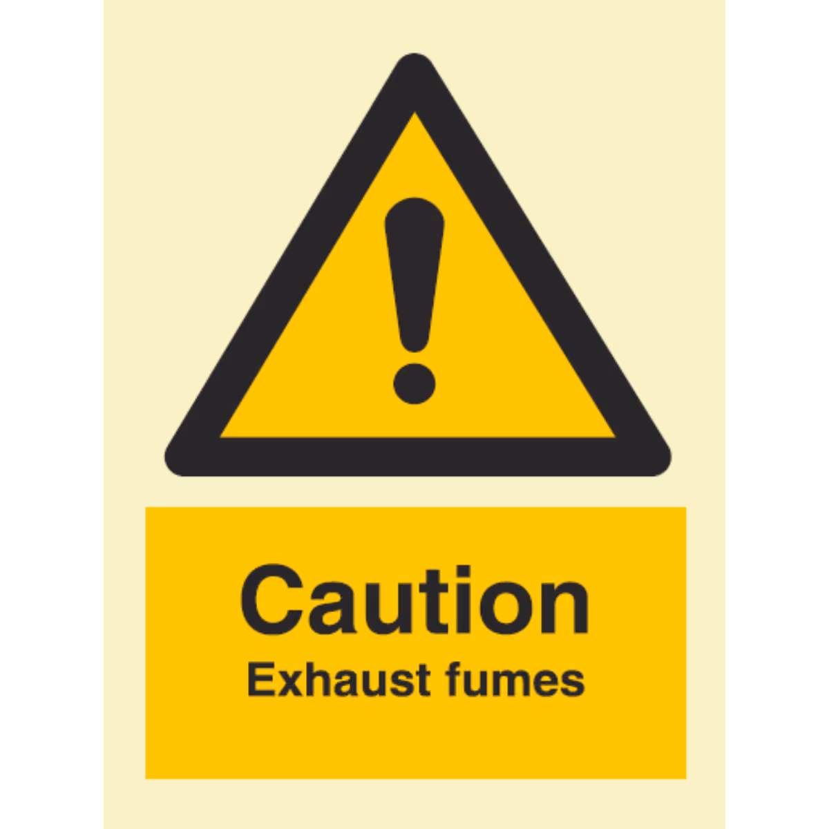 Advarselsskilt Fare – eksos (Caution Exhaust Fumes)