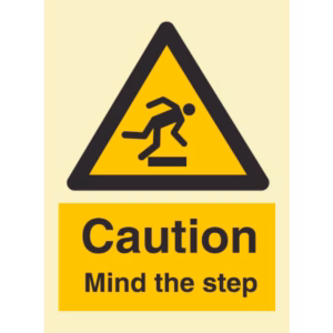Advarselsskilt Pass på trinnet (Caution Mind the Step)