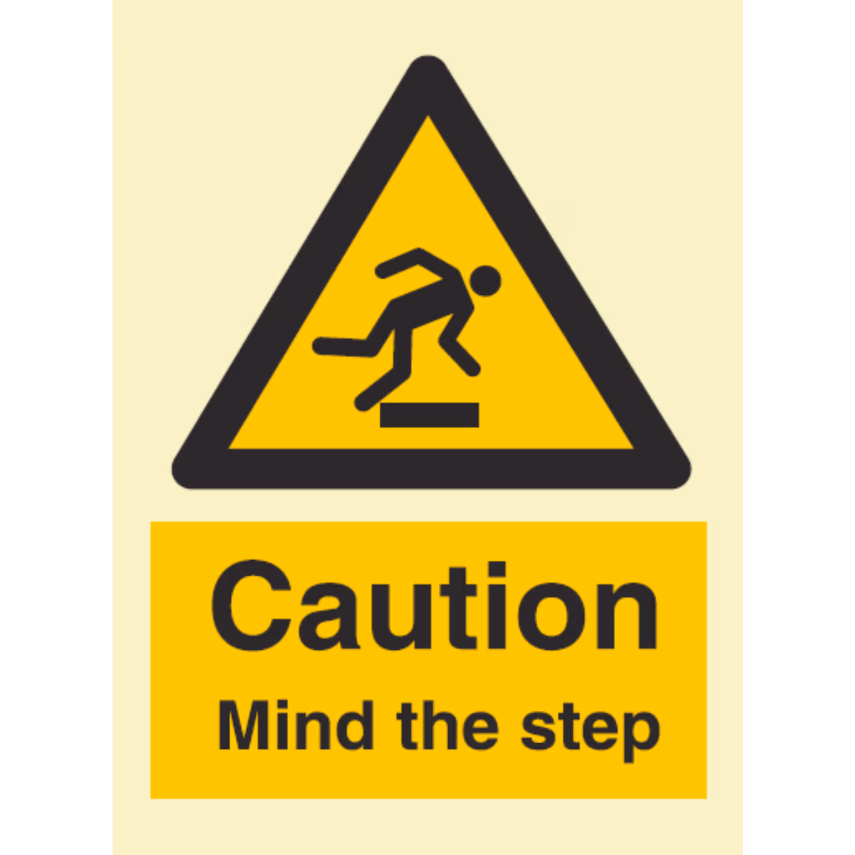 Advarselsskilt Pass på trinnet (Caution Mind the Step)