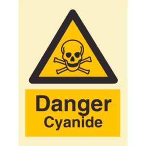 Advarselsskilt Fare – cyanid (Danger Cyanide)