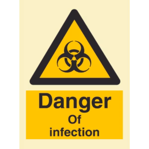 Advarselsskilt Fare for smitte (Danger of Infection)
