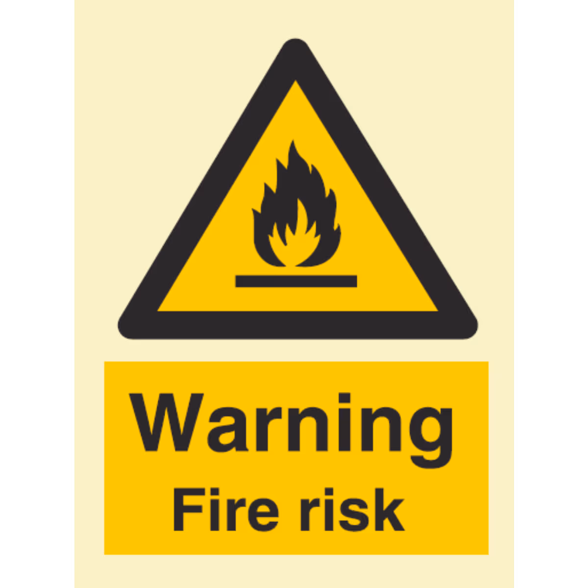 Advarselsskilt Brannfare (Warning Fire Risk)
