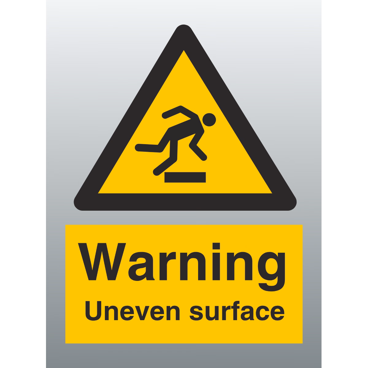 Advarselsskilt Fare – ujevnt underlag (Danger Uneven Surface)