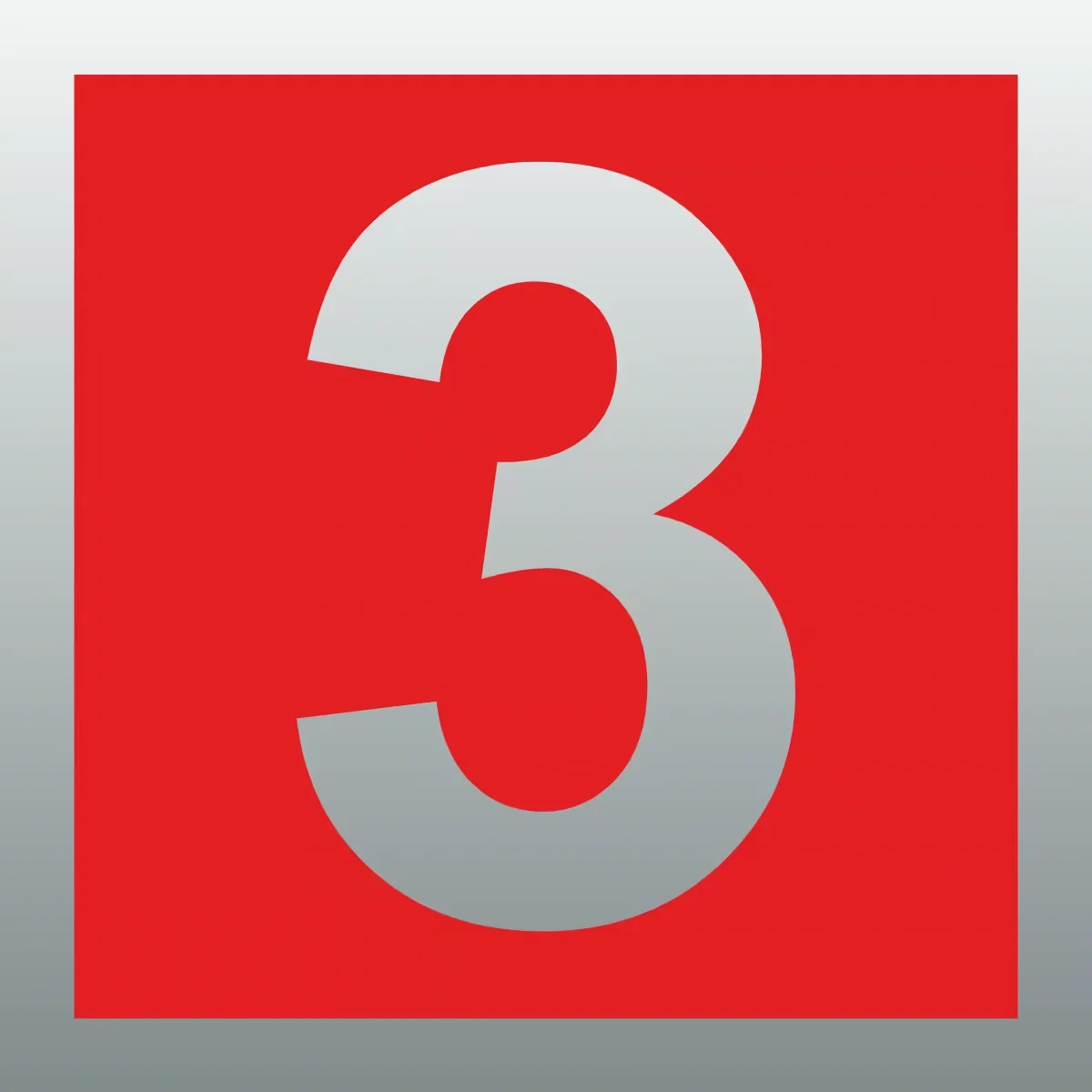 Number 3 Skilt, Reflekterende