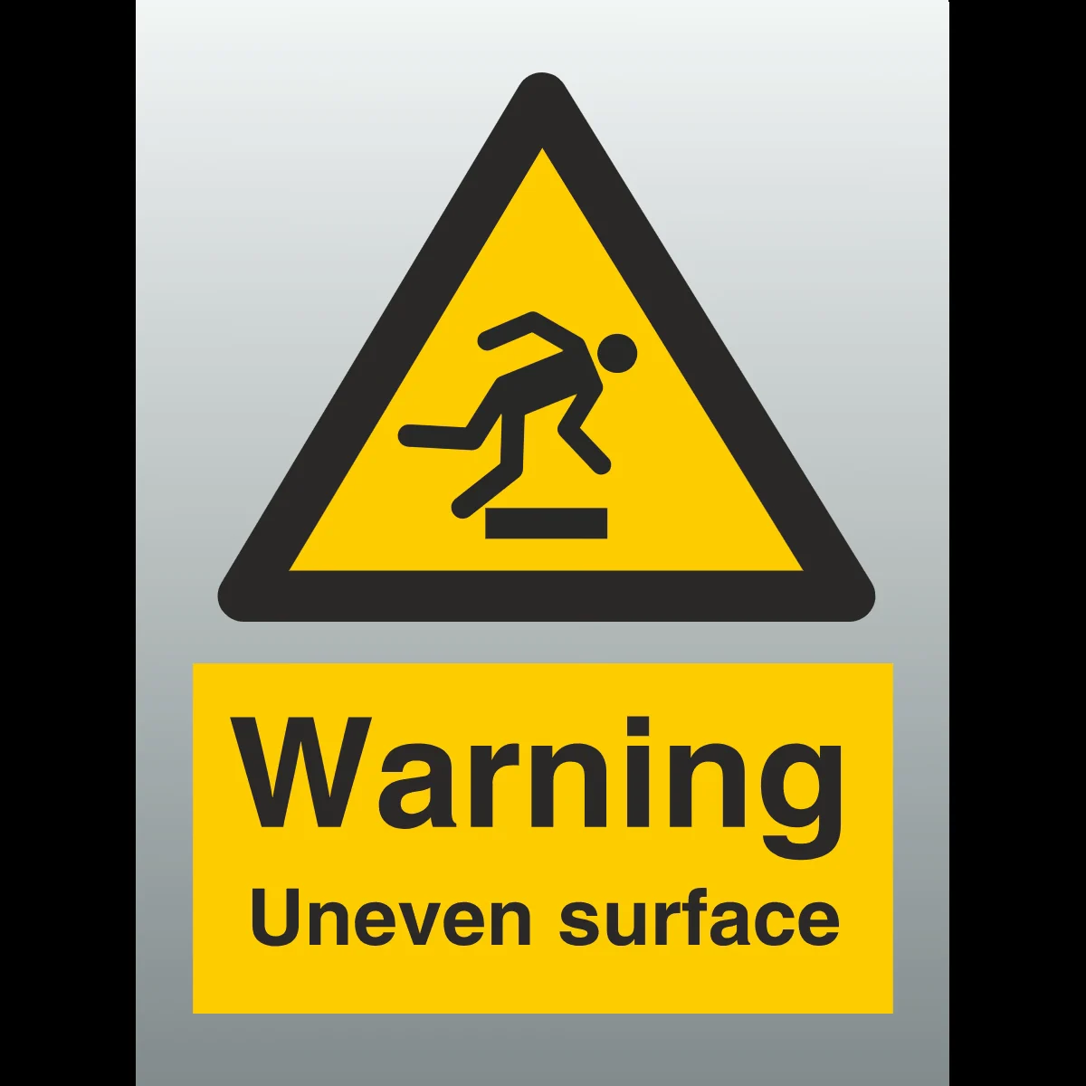 Advarselsskilt Fare – ujevnt underlag (Danger Uneven Surface)