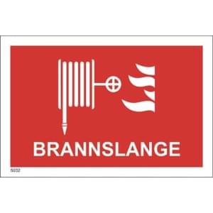 Brannslange 21x14 cm, Brannskilt