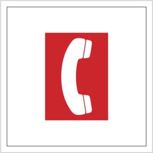 Emergency Telephone Station, IMO Skilt
